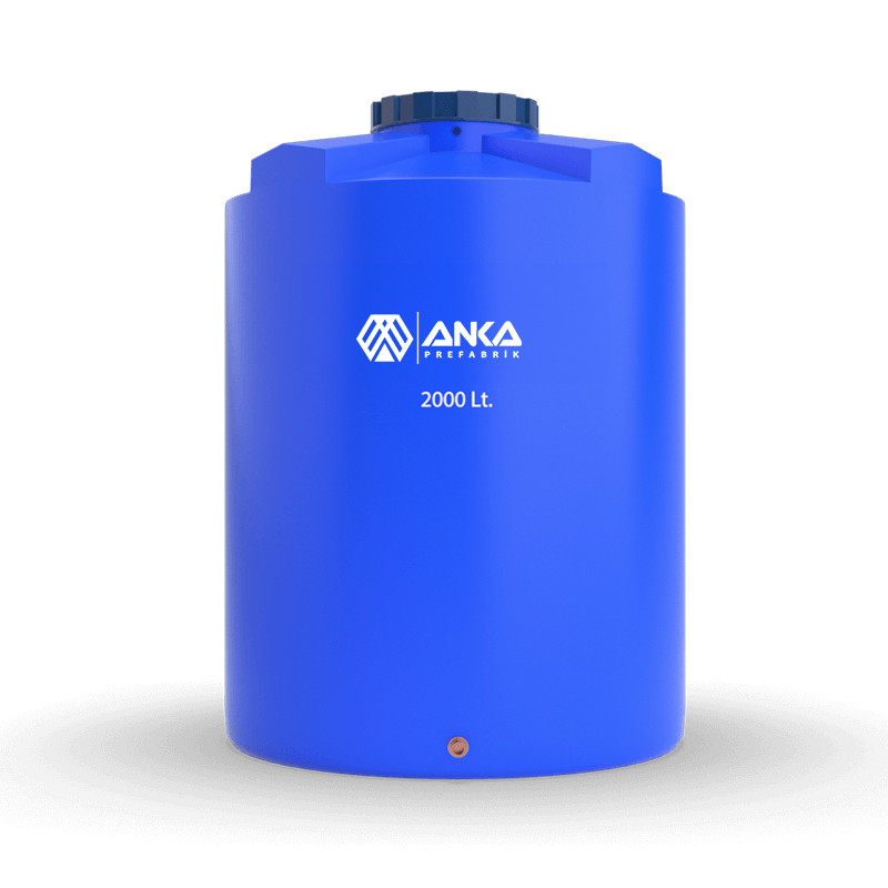 2 Tonluk Plastik Dikey Su Deposu