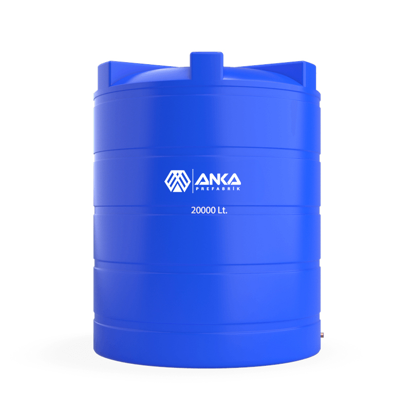 20 Tonluk Plastik Dikey Su Deposu