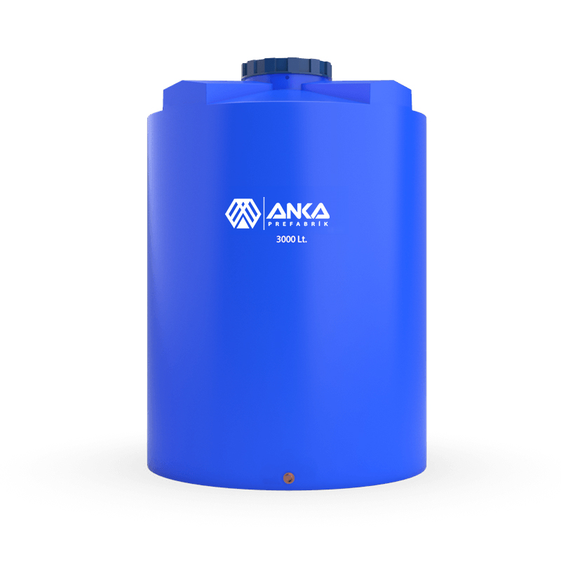 3 Tonluk Plastik Dikey Su Deposu