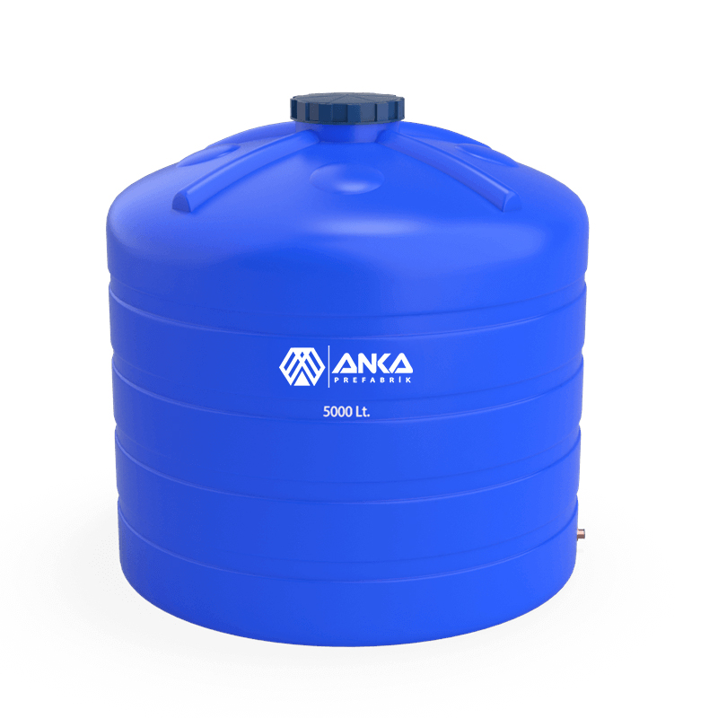 5 Tonluk Plastik Dikey Su Deposu